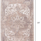 HomeRoots 2' x 10' Beige Classic Medallion Runner Rug