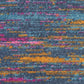 HomeRoots 2' x 10' Blue Distressed Striations Runner Rug