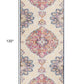 HomeRoots 2' x 10' Cream Decorative Medallion Runner Rug