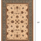 HomeRoots 2' x 10' Cream and Blue Traditional Runner Rug
