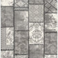HomeRoots 2' x 10' Gray Decorative Patches Runner Rug