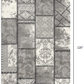 HomeRoots 2' x 10' Gray Decorative Patches Runner Rug