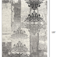 HomeRoots 2' x 10' Gray Faded Filigree Pattern Runner Rug