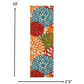 HomeRoots 2’ x 10’ Green Floral Indoor Outdoor Runner Rug