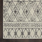 HomeRoots 2’ x 10’ Ivory and Gray Geometric Runner Rug