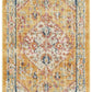 HomeRoots 2' x 10' Ivory and Yellow Center Medallion Runner Rug