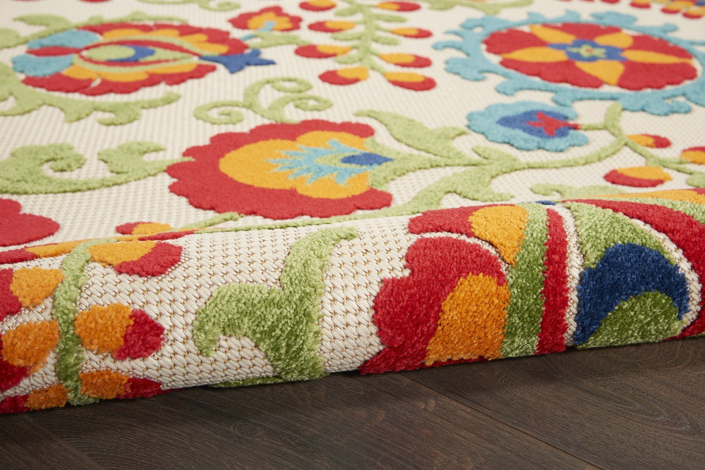 HomeRoots 2’ x 10’ Mediterra Indoor Outdoor Runner Rug