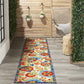 HomeRoots 2’ x 10’ Mediterra Indoor Outdoor Runner Rug