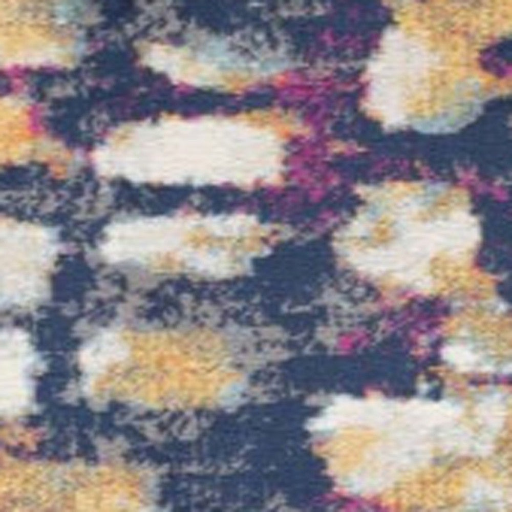 HomeRoots 2' x 10' Multicolored Abstract Painting Runner Rug