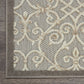 HomeRoots 2' x 10' Natural and Gray Indoor Outdoor Runner Rug