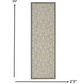 HomeRoots 2' x 10' Natural and Gray Indoor Outdoor Runner Rug
