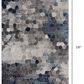 HomeRoots 2' x 10' Navy Blue Cobblestone Pattern Runner Rug
