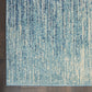 HomeRoots 2' x 10' Navy and Light Blue Abstract Runner Rug