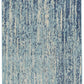 HomeRoots 2' x 10' Navy and Light Blue Abstract Runner Rug