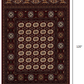 HomeRoots 2' x 10' Red Eclectic Geometric Pattern Runner Rug