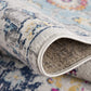 HomeRoots 2’ x 10’ Rust Distressed Floral Runner Rug