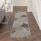 HomeRoots 2' x 10' Silver and Gray Indoor Outdoor Runner Rug