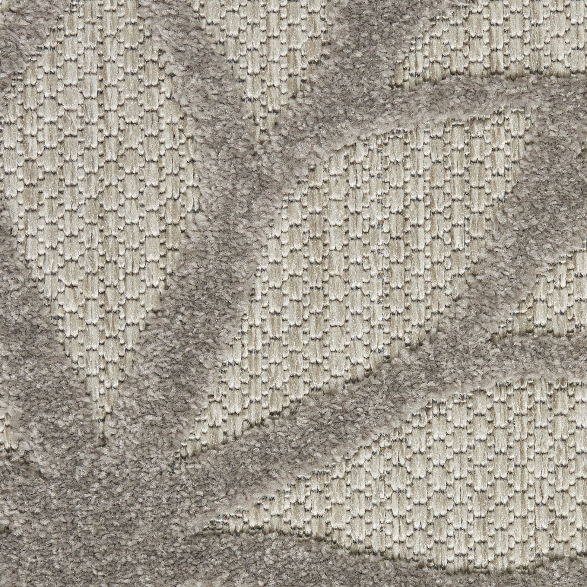 HomeRoots 2' x 10' Silver and Gray Indoor Outdoor Runner Rug