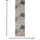HomeRoots 2' x 10' Silver and Gray Indoor Outdoor Runner Rug