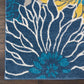 HomeRoots 2’ x 10’ Tropical Flower Runner Rug in Blue Finish