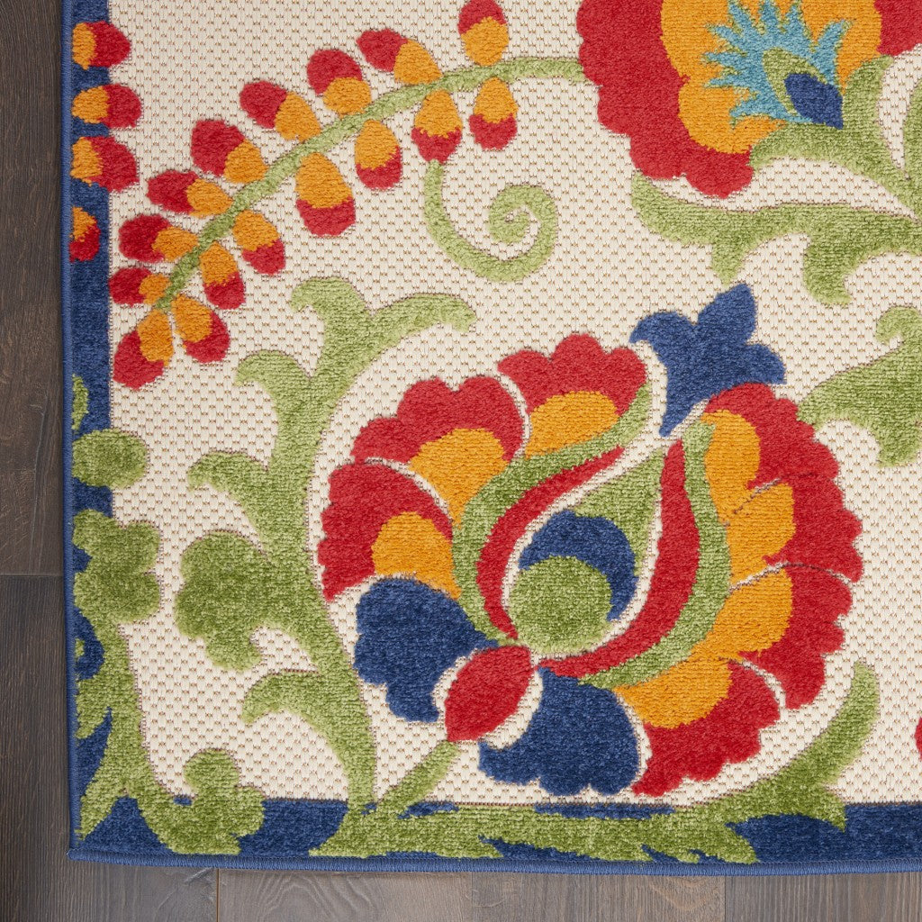 HomeRoots 2’ x 12’ Mediterra Indoor Outdoor Runner Rug