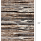 HomeRoots 2' x 13' Beige Rustic Strokes Runner Rug