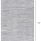 HomeRoots 2' x 13' Blue Abstract Strokes Runner Rug