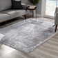 HomeRoots 2' x 13' Blue Abstract Strokes Runner Rug