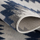 HomeRoots 2' x 13' Blue and Gray Kilim Pattern Runner Rug