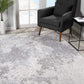 HomeRoots 2' x 13' Cream and Gray Faded Filigree Runner Rug