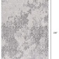 HomeRoots 2' x 13' Cream and Gray Faded Filigree Runner Rug