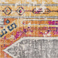 HomeRoots 2' x 13' Gold and Ivory Distressed Tribal Runner Rug
