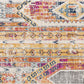 HomeRoots 2' x 13' Gold and Ivory Distressed Tribal Runner Rug