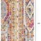 HomeRoots 2' x 13' Gold and Ivory Distressed Tribal Runner Rug
