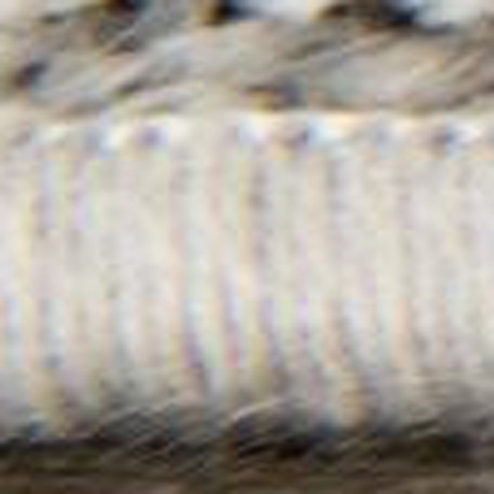 HomeRoots 2' x 13' Gray Abstract Pattern Runner Rug