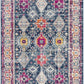HomeRoots 2' x 13' Navy Traditional Decorative Runner Rug