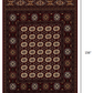 HomeRoots 2' x 13' Red Eclectic Geometric Pattern Runner Rug