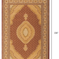 HomeRoots 2' x 13' Red and Beige Medallion Runner Rug