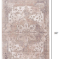 HomeRoots 2' x 15' Beige Classic Medallion Runner Rug
