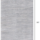 HomeRoots 2' x 15' Blue Abstract Strokes Runner Rug