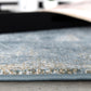 HomeRoots 2' x 15' Cream and Blue Abstract Patches Runner Rug