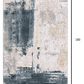 HomeRoots 2' x 15' Cream and Blue Abstract Patches Runner Rug