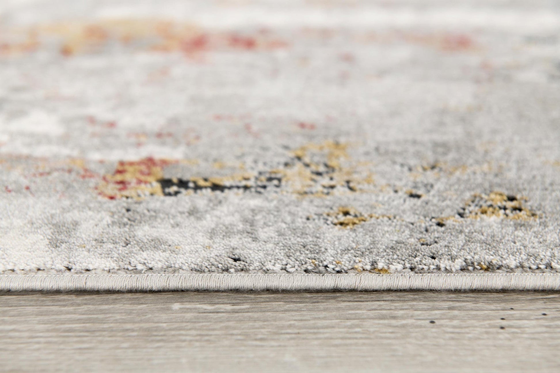 HomeRoots 2' x 15' Gray Abstract Pattern Runner Rug