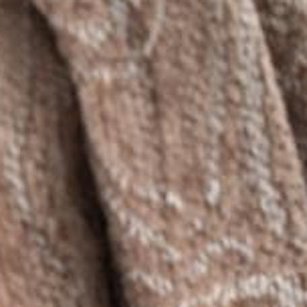 HomeRoots 2' x 15' Gray Faded Tribal Motifs Runner Rug