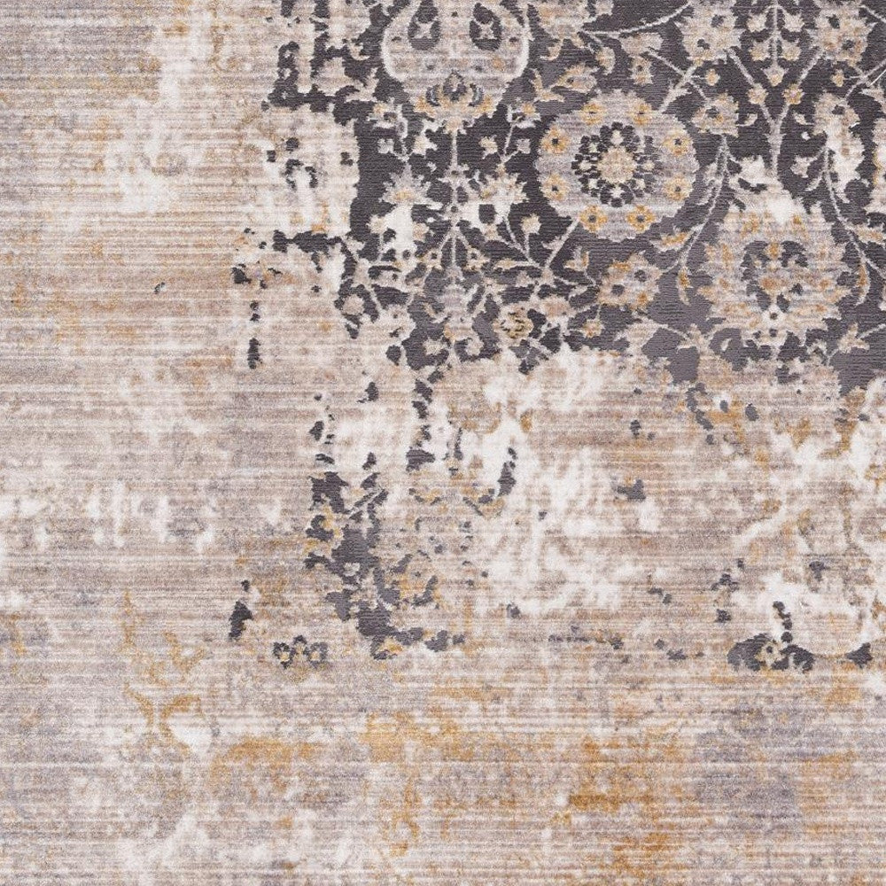 HomeRoots 2' x 15' Gray Washed Out Persian Runner Rug