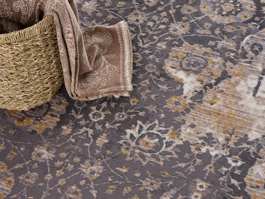 HomeRoots 2' x 15' Gray Washed Out Persian Runner Rug