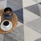 HomeRoots 2' x 15' Navy Blue Geometric Diamond Runner Rug