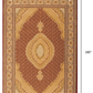 HomeRoots 2' x 15' Red and Beige Medallion Runner Rug