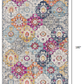 HomeRoots 2' x 15' Rust Distressed Floral Runner Rug