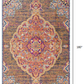 HomeRoots 2' x 15' Rustic Orange Medallion Runner Rug